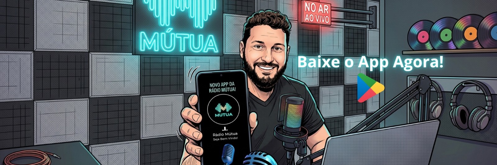 Baixe o App da Rádio Mútua AGORA!